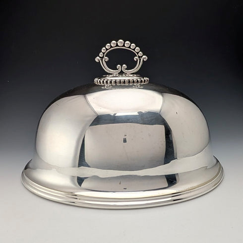 英国アンティーク シルバープレート製 小型クロッシュ Mappin&Webb